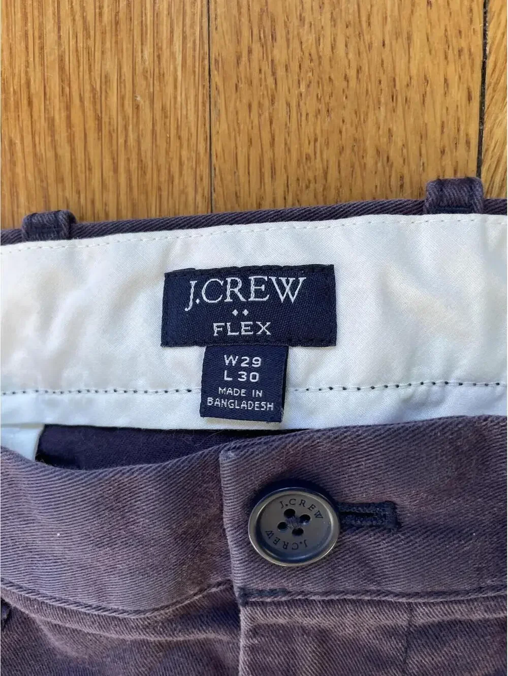 J. Crew Men's Navy Blue Flex Chino Straight Fit 29/30